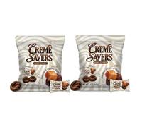 2x Creme Savers Chocolate and Caramel Creme Hard Candy - 85g - Gift For Christmas | The Taste of Fresh Caramel Swirled in Rich Cream | The Original Classic Creme Savers By Iconic Candy