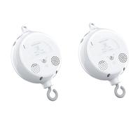 2X Crib Mobile Motor Baby Music Box Spinner with 3 Modes Volume Adjustable 12 Lullabies Auto-Off After 30 Minutes