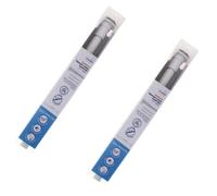 2x Croydex Aluminium Telescopic Shower Rod Stick 'N' Lock 70cm-122cm White Rail
