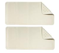 2X Croydex Hygiene 'N' Clean Bath Mat - Medium Slip-Resistant Rubagrip 34x74cm