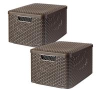 Curver Style L Storage basket Rattan Brown