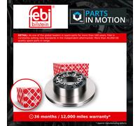 2x CV Brake Discs Pair Solid Rear 17349 Febi 001908773 002996498 007180256 New