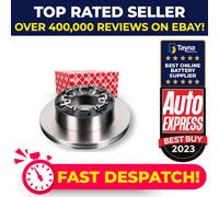 2x CV Brake Discs Pair Solid Rear 17349 Febi 001908773 002996498 007180256 New