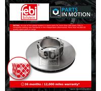 febi bilstein Pair of Brake Disc Rotor 07508 fits Front OE 669 421 01 12