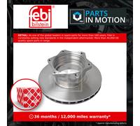 febi bilstein 10921 Brake Disc (1 Brake Disc) rear, internally ventilated, No. of Holes 6