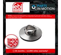 2x CV Brake Discs Pair Vented Front 07508 Febi A6694210112 A6694210612 Quality