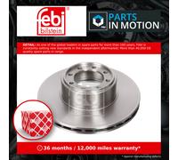 2x CV Brake Discs Pair Vented fits IVECO DAILY Mk4 2.3D Rear 06 to 11 F1AE0481G