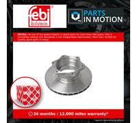 febi bilstein 10921 Brake Disc (1 Brake Disc) rear, internally ventilated, No. of Holes 6