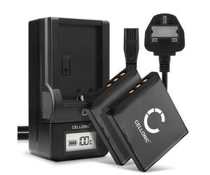 2x D-Li68 Battery & LCD Smart Charger for Pentax Optio S10 Optio VS20 Q Q7
