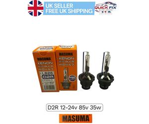 2X D2R 12V 6000KJ 35W 3200LM XENON LAMP, L826 MASUMA COOL WHITE GRADE