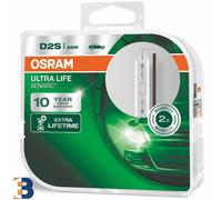 2x D2S OSRAM Xenarc Ultra Life 66240 ULT-HCB Xenon HID Car Headlight Bulb DuoBoX