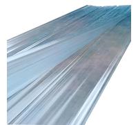 2x Daylighting Panels, 1.50 mm Transparent Rainproof Board, Roof Plate, Corrugated Roofing Sheet, Heat Insulating Cladding Walling Sheeting, for Greenhouse/Garden(0.9x0.50m=35x20in)