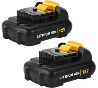 2X DCB127 3.0Ah 10.8V / 12V Max XR Lithium Ion Battery DCB123 DCB120 For Dewalt