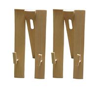 2X Decorative Wooden Hand Fan Display Stands | Vintage Bamboo Holder For Asian Folding Fans | Adjustable And Detachable | Home Decoration, Wedding Party | Great Gift For Fan Collectors And