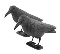 (2x Decoy Crows) KCT Crow Decoy Full Bodied Realistic Hunting Bird Scarer