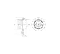 2x DELPHI BG3105 Brake Discs Rear For Mitsubishi Challenger / Shogun Sport