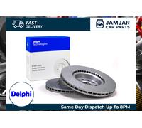 2x DELPHI BG3980C Brake Discs Front 47mm Height Fits Honda Civic FR-V Stream