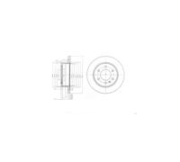 2x DELPHI BG4033 Brake Discs Rear Fits Mercedes-Benz Sprinter 3.5-T VW
