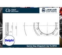 2x DELPHI BG4075 Brake Discs Rear 16mm Height Replacement For Ford Transit