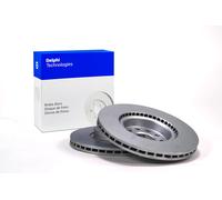 2x DELPHI BG4330C Brake Discs Front Fits Seat Alhambra Tarraco Skoda Kodiaq VW
