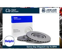 2x DELPHI BG4943C Brake Discs Front Fits Fiat 500 / 595 / 695 500C / 595C / 695C