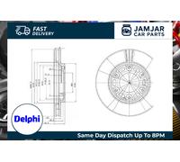 2x DELPHI Brake Discs Front 45mm Height Replacement Fits Toyota Granvia HiAce