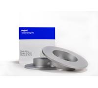 2x DELPHI Brake Discs Rear 62.5mm Height Fits Ssangyong Actyon Korando
