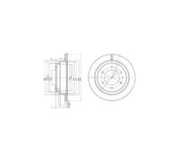 2x DELPHI Brake Discs Rear Fits Isuzu MU TFR/TFS Trooper Opel Vauxhall