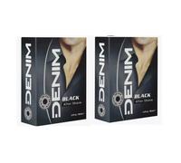 2x Denim Black After Shave Lotion 100ml