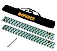 2X DEWALT DWS5022 1.5m Guide Rail for DWS520 Plunge Saws + Carry Bag + Connector