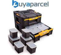 2x Dewalt DWST1-70705 TStak III Deep Draw Stackable Tool Storage Box Organisers