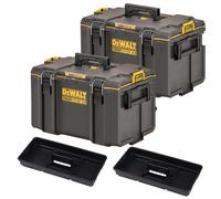 2x Dewalt Tough System 2.0 DWST83342-1 DS400 Stackable Organiser Toolbox Case