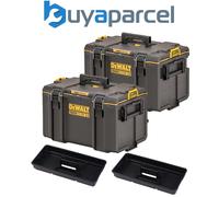 2x Dewalt Tough System 2.0 DWST83342-1 DS400 Stackable Organiser Toolbox Case