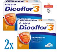 2x Dicoflor 3 30x capsules Probiotic Sanprobi Linex Multilac