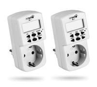 2x Digital Mini Weekly Timer Socket Timer Timer Switch