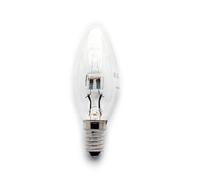 2x Dimmable Energy Saving Halogen Candle 42w (Equivalent to 60w) SES (E14)