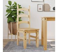 2X Dining Chairs Corona Solid Wood Pine Kitchen Chair Living Room Chairs vidaXL