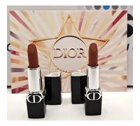 2x Dior Rouge Dior Lipstick - Shade: 100 Nude Look Velvet new 1.5g