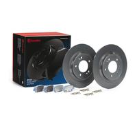 2x Discs + pads solid KT 08 016 BREMBO for KIA SOUL II
