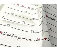 2X Dish Towels Favorite Person Kracht Kitchen Towels Half Linen Hearts Love