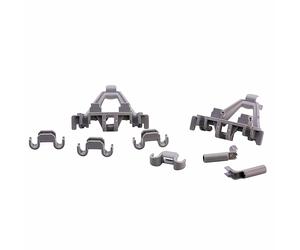 2x Dishwasher Lower Basket Support Bearing Kit Clips for Bosch Neff Dishwashers