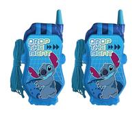 2x Disney Stitch Flip Phone Toys for Kids, Carrying String Sound Effects Cellphone Toy, Battery Operated Hand-Eye Coordination Birthday Party Favors for Age 3+ Years