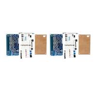2X DIY Assemble Geiger Counter Kit Counter Module Nuclear Radiation Detector with Sound and Light Alarm