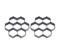 2X DIY Patio Walk Maker Stepping Stone Concrete Paver Mold Reusable Path Maker Mold Garden Paving Stone Molds 30*30cm