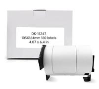 2X DK-11247 Compatible Shipping Labels 103mm x 164mm - Premium Thermal Address Labels for Brother QL Printers.