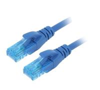 2x DK-1512-0025/B patch cord U/UTP 5e line CCA PVC blue 0.25m 26AWG DIGITUS