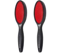 Double Sided Lint Brush Clothes Sheet Pet Dog Hair Sofa Dust Cleaner Fluff Remover Car Travel Accessory 1pk x 2 with Welari Thank You Card (2pack)