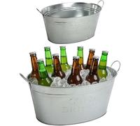 2X Drink Tub Zinc Tub Drink Cooler 24L Champagne Cooler Ice Bucket Plant Tub