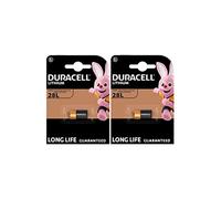 2X Duracell 28L A544 2CR11108 with Lithium (2 Blister Packs of 1 Battery) 2 Batteries