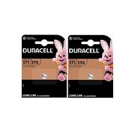 2X Duracell 371/370 SR920 With Silver Oxide (2 Blister Pack of 1 Battery) 2 Batteries